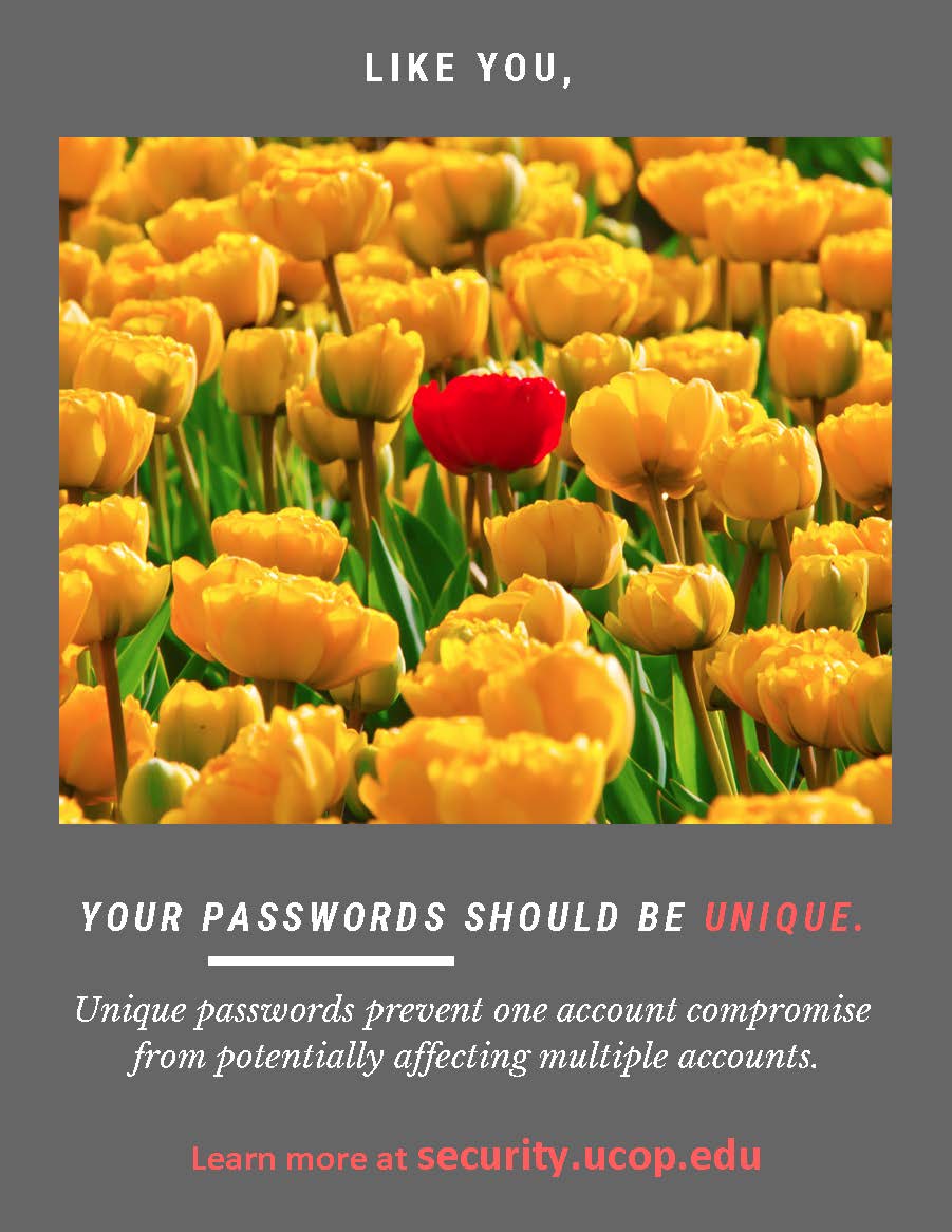 Poster thumbnail: Use unique passwords. Click for PDF.