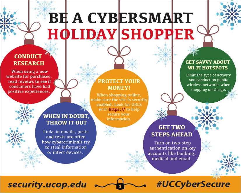 Flyer: Be a Cybersmart Holiday Shopper, version 1