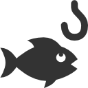 Image of a fish and fish hook