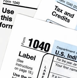 image of tax forms