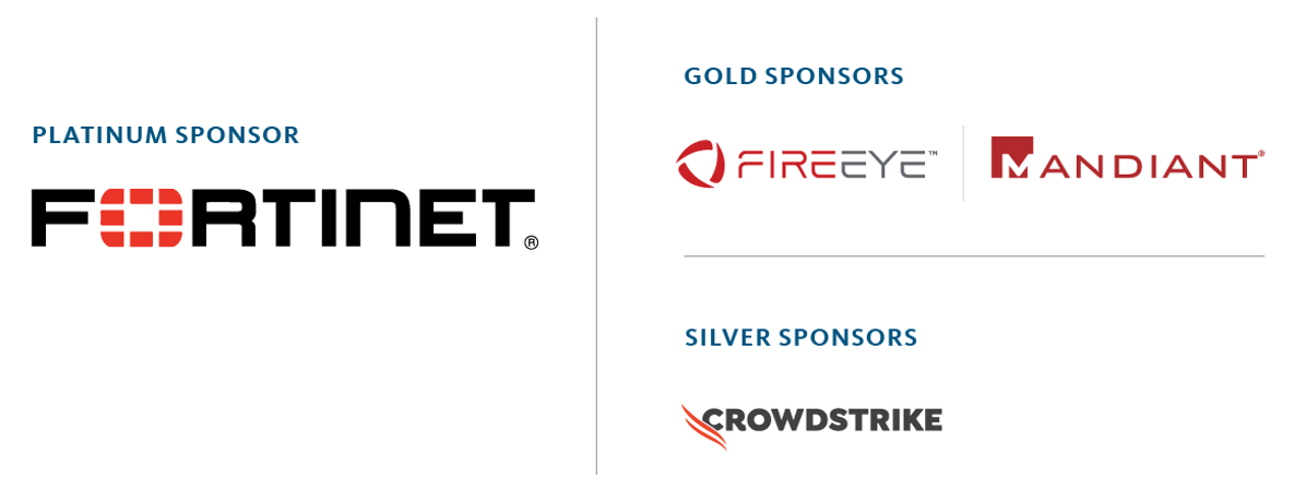 3 sponsor logos for the event